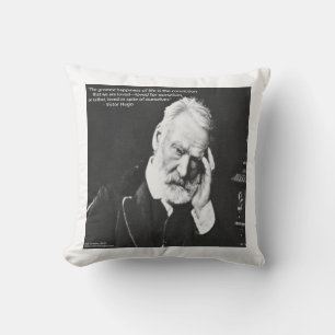 Victor Hugo & Happiness Zitat Baumwollkeuchen Kiss Kissen