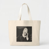 Victor Hugo & Happiness Zitat Geschenke T-Shirts e Jumbo Stoffbeutel (Vorne)