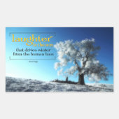 Victor Hugo Inspiration Zitat Aufkleber "Lachen" (Vorderseite)