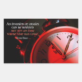 Victor Hugo Inspiration Zitat "Ideen" Rechteckiger Aufkleber (Vorderseite)