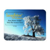 Victor Hugo Inspiration Zitat Magnet "Lachen" (Horizontal)