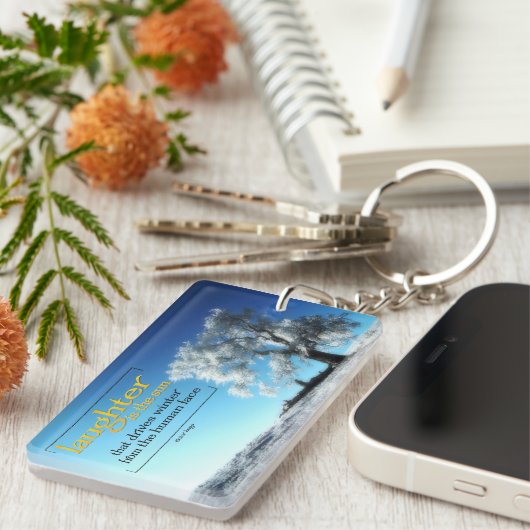 Victor Hugo Inspirational Quote Schlüsselanhänger (Vorderseite rechts)