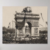 Victor Hugo - l'Arc de Triomphe - Paris 1885 Poster (Vorne)