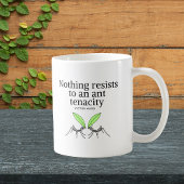 Victor Hugo Motivation Zitat - Ant Tenacity Kaffeetasse