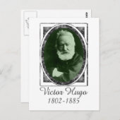 Victor Hugo Postkarte (Vorne/Hinten)