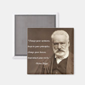 Victor Hugo Quote Magnet (Vorderseite/Rückseite)
