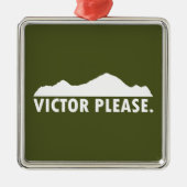 Victor Idaho Bitte Ornament Aus Metall (Vorne)