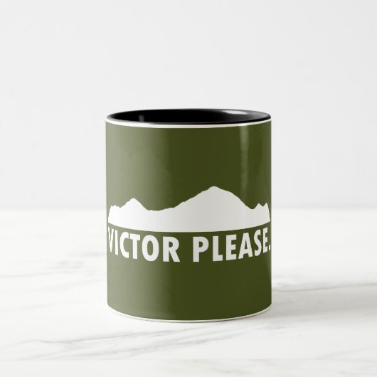 Victor Idaho Bitte Zweifarbige Tasse (Mittel)