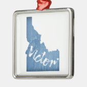 Victor Idaho Wood Grain Ornament Aus Metall (Links)
