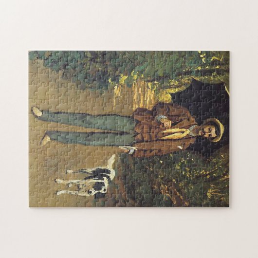 Victor Jacquemont Holding Parasol Monet Fine Art A Puzzle (Horizontal)