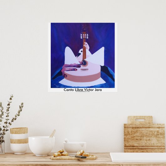 Victor Jara Poster (Küche)