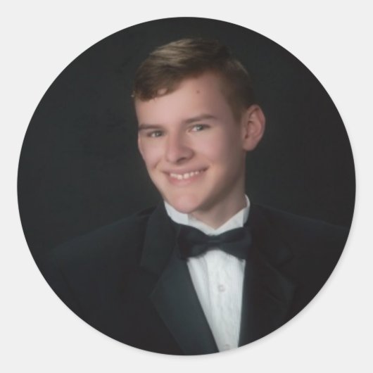 Victor Jones Senior Portrait für 2015 Runder Aufkleber (Vorderseite)