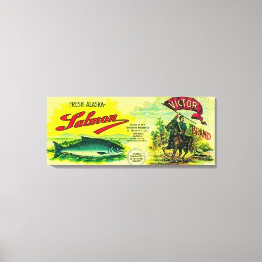 Victor Lmon Can LabelYes Bay, AK Leinwanddruck (Vorderseite)