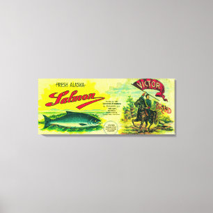 Victor Lmon Can LabelYes Bay, AK Leinwanddruck