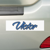 Victor Name blue Aufkleber Sticker Autoaufkleber (Auf Auto)