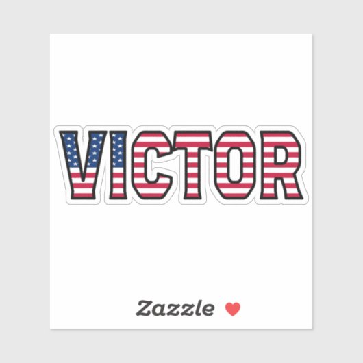 Victor Name Vorname USA Sticker Stickerset (Blatt)
