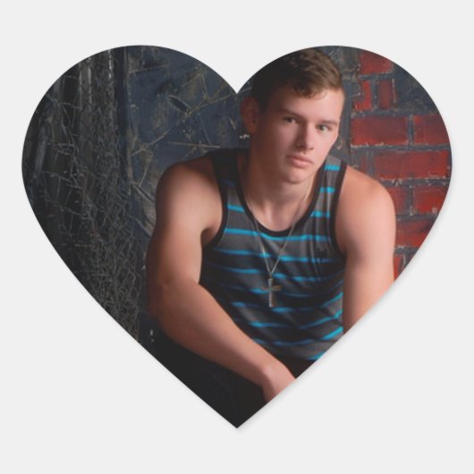 Victor Neil Jones Senior Bilder Herz-Aufkleber (Vorderseite)