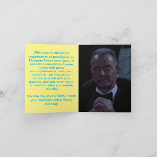 Victor Newman Birthday Card Karte
