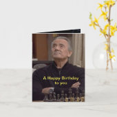 Victor Newman Birthday Card Karte (Gelbe Blume)
