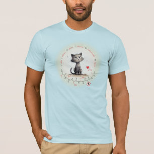 VICTOR-Peptid - Katze 2, benutzerdefinierter Text T-Shirt