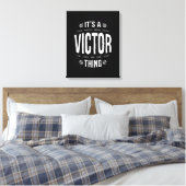 Victor Personalisiert Name Birthday Gift Leinwanddruck (Insitu (Schlafzimmer))
