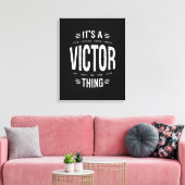 Victor Personalisiert Name Birthday Gift Leinwanddruck (Insitu (Wohnzimmer))