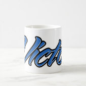 Victor Vorname Name blue Tasse Kaffeetasse (Mittel)