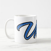 Victor Vorname Name blue Tasse Kaffeetasse (Links)