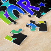 "VICTOR" Vorname, Spaß "GLÜCKLICHER GEBURTSTAG" Puzzle (Seite)