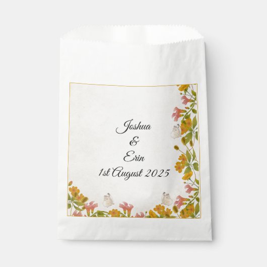 Victorain Meadow Gelb Gefälligetasche Geschenktütchen (Vorderseite)