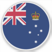 Victoria Australia Flaggenaufkleber Aufkleber (Vorderseite)