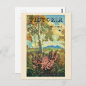 Victoria Australia Vintage Poster 1944 Postkarte (Vorne/Hinten)