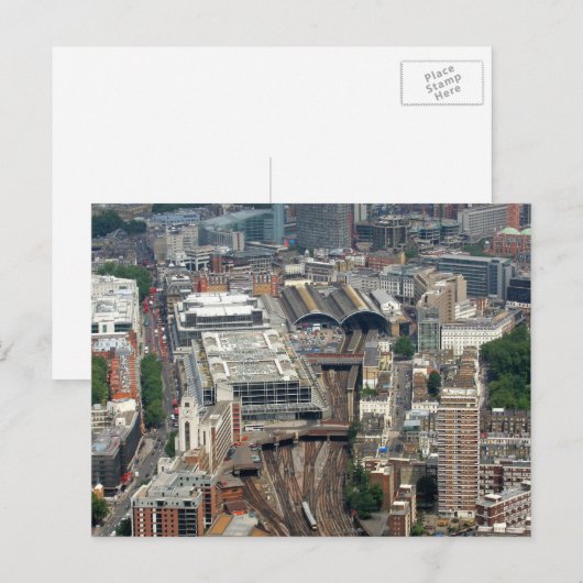 Victoria Bahnhof Postkarte (Vorne/Hinten)