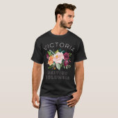 Victoria BC Canada Floral Women Garden Lovers Flow T-Shirt (Vorne ganz)