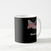 Victoria, BC Canada Native Upward Orca Killer Whal Kaffeetasse (VorderseiteRechts)