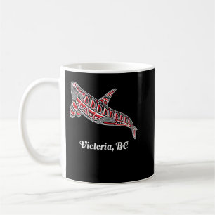 Victoria, BC Canada Native Upward Orca Killer Whal Kaffeetasse