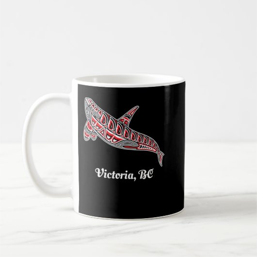 Victoria, BC Canada Native Upward Orca Killer Whal Kaffeetasse (Links)