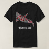 Victoria, BC Canada Native Upward Orca Killer Whal T-Shirt (Design vorne)