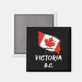 Victoria Bc Kanada Splatter-Flag-Trip Urlaub Magnet (Vorderseite/Rückseite)