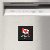 Victoria Bc Kanada Splatter-Flag-Trip Urlaub Magnet (In Situ (Geschirrspüler))