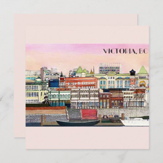 Victoria, BC Metropolitan Printable Karte (Vorne/Hinten)