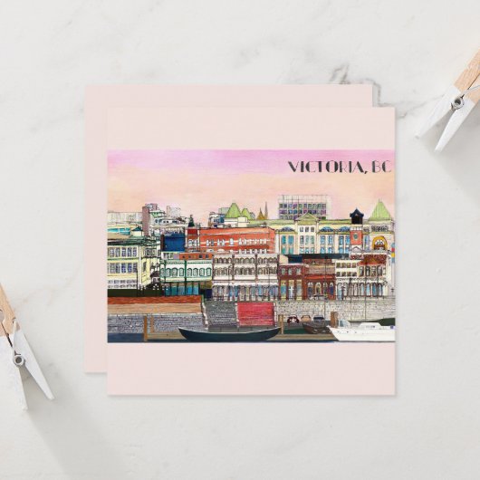 Victoria, BC Metropolitan Printable Karte (Vorderseite/Rückseite Beispiel)