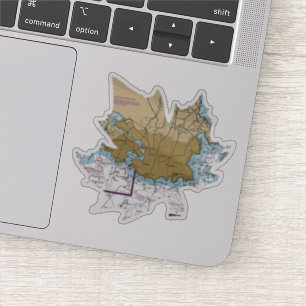 Victoria BC Nautical Chart Aufkleber