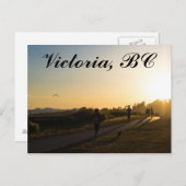 Victoria BC Sunset Postcard Postkarte (Vorne/Hinten)