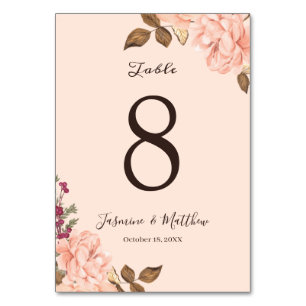 Victoria Blush Rose Blumenzwiebeln Tischnummer