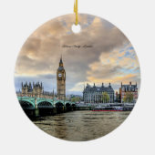 Victoria Bridge, London, England Keramik Ornament (Hinten)