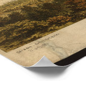 Victoria British Columbia 1860 Antique Panorama Poster (Ecke)