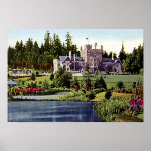 Victoria British Columbia Canada Hatley Castle Poster (Vorne)