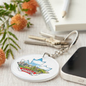 Victoria, British Columbia Canada Maple Schlüsselanhänger (Vorderseite rechts)