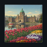 Victoria British Columbia Canada Travel Magnet<br><div class="desc">Victoria, die Hauptstadt von British Columbia, ist eine bezaubernde Küstenstadt an der Südspitze der Vancouver Island. Bekannt für sein britisches Kolonialerbe, seine üppigen Gärten und das milde Klima bietet das Victoria eine entspannte Atmosphäre mit viel Charakter. Im Zentrum der Stadt befindet sich der malerische Innenhafen, wo Sie am Ufer spazieren...</div>